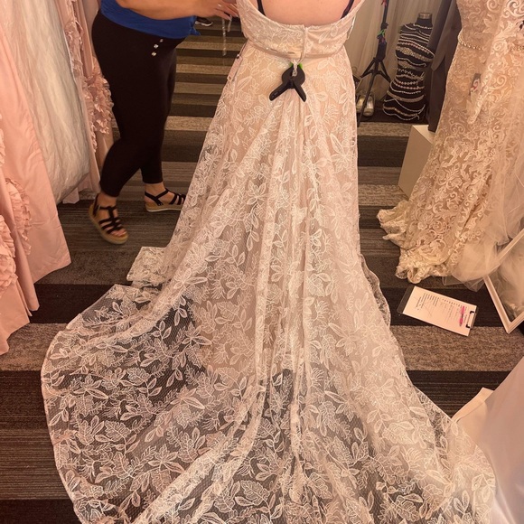 Helen Fontaine Lace Ivory over Champagne NEW - Picture 4 of 6